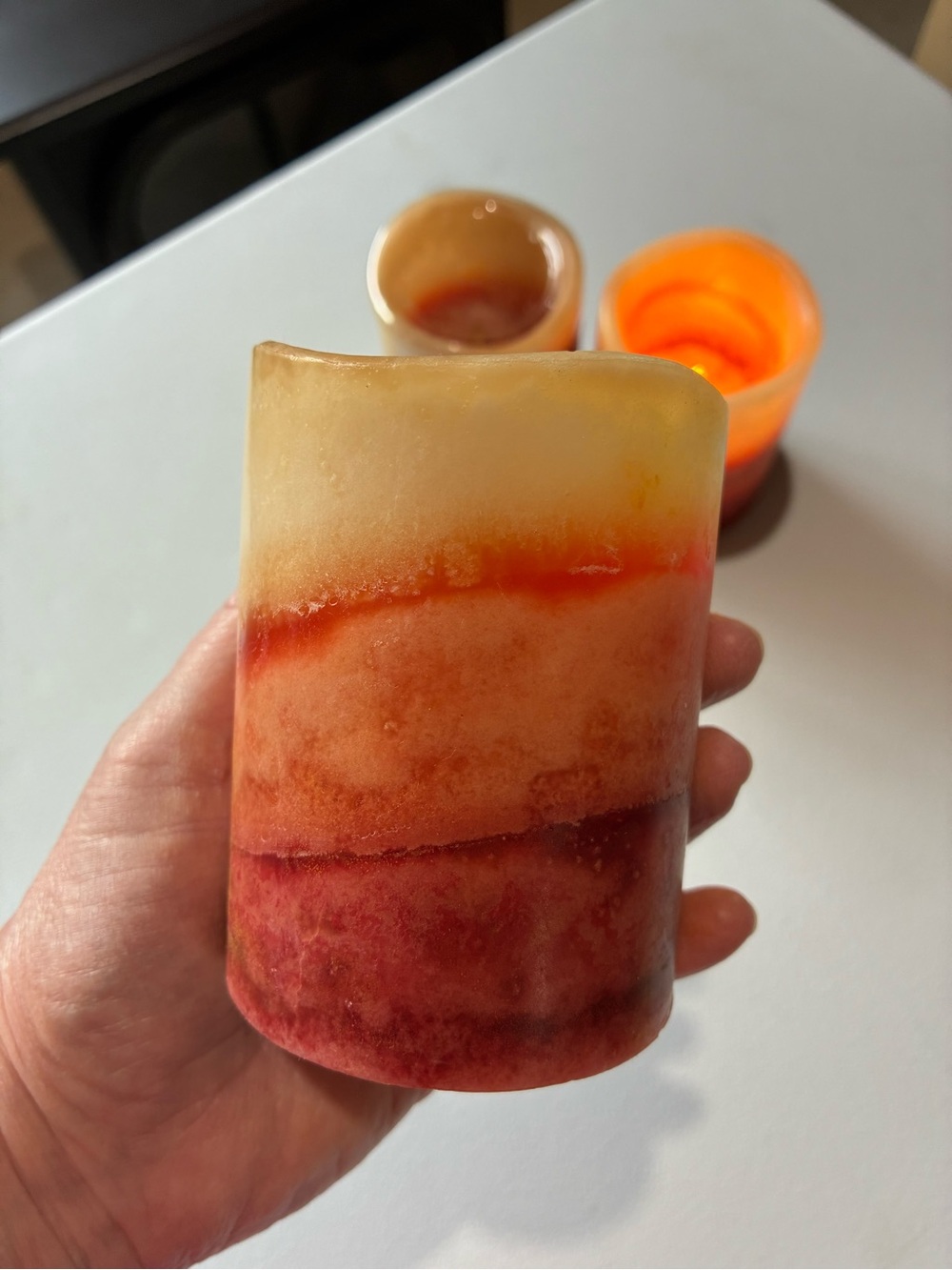 Flameless Scented Candle Set of 3 - Picture 5 of 9